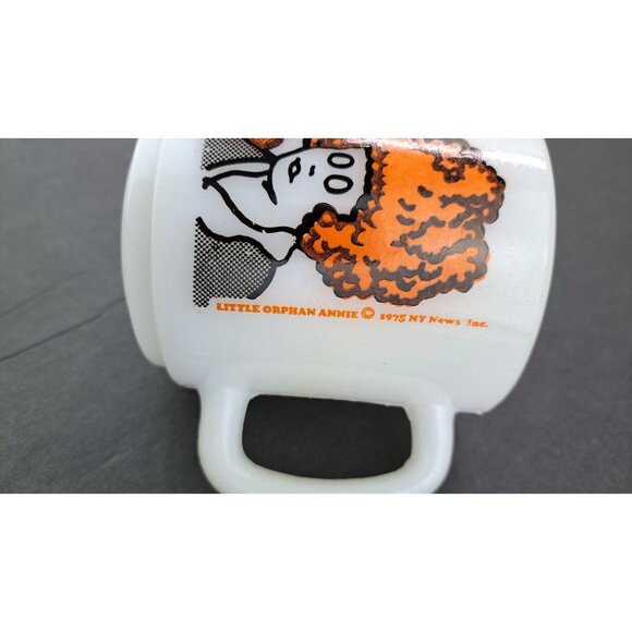 Vintage Little Orphan Annie Glasbake Coffee Cup Mug 1975 Cartoon Comic Strip Tea - Picture 8 of 9